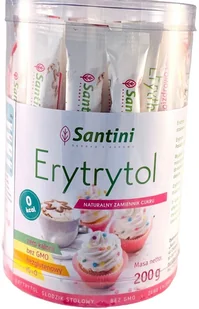 Erytrytol Tuba 40 Saszetek 200g - Santini - Cukier i słodziki - miniaturka - grafika 2