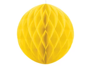 Party Deco Dekoracja wisząca kula żółta - 40 cm - 1 szt. KB40-084 - Dekoracje sali - miniaturka - grafika 1