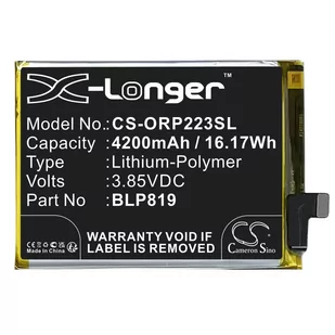 Oppo Reno6 4G / BLP819 4200mAh 16.25Wh Li-Polymer 3.87V (Cameron Sino) - Baterie do telefonów - miniaturka - grafika 1