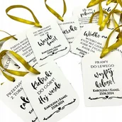 Etykiety do drukarek - ZAWIESZKI etykiety na alkohol Wódkę Weselną 100szt teksty piosenek ZAW 3 - miniaturka - grafika 1