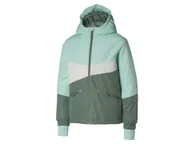 Kurtki narciarskie - CRIVIT Kurtka narciarska dziewczęca (134-140, oliwkowy/miętowy/biały) - miniaturka - grafika 1