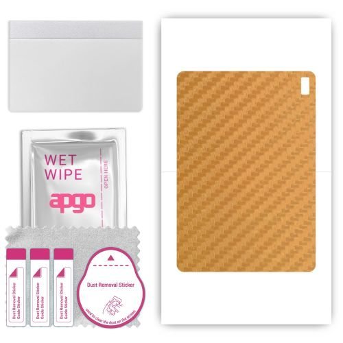 folia naklejka skórka strukturalna na TYŁ do HTC A103 - Carbon Złoty - apgo SKINS