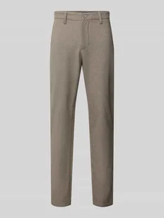Chinosy o kroju slim fit z dodatkiem wiskozy model ‘MARK’ - Spodnie męskie - miniaturka - grafika 1