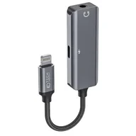 Adaptery i przejściówki - Adapter Lightning - Jack 3.5 mm/Lightning TECH-PROTECT UltraBoost Czarny - miniaturka - grafika 1