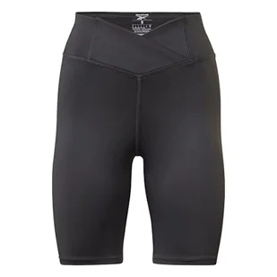 Reebok Damskie spodnie treningowe na rower Basic, Nocna czerń, L - Spodnie damskie - miniaturka - grafika 1