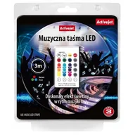 Taśmy LED - ActiveJet Zestaw taśmy muzycznej LED RGB z pilotem i zasilaczem w komplecie AJE-MUSIC LED STRIPE ACTIVEJET - miniaturka - grafika 1