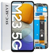 Części serwisowe do telefonów - ORYGINALNY SERVICE PACK WYŚWIETLACZ LCD DO SAMSUNG GALAXY M23 5G W RAMCE - miniaturka - grafika 1