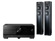 Zestawy stereo - Yamaha RX-A4A (czarny) + Carina FS247.4 (czarny) - miniaturka - grafika 1