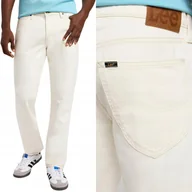 Spodnie męskie - Lee DAREN White HEMP DżINS białe proste spodnie jeansowe W30 L32 - miniaturka - grafika 1