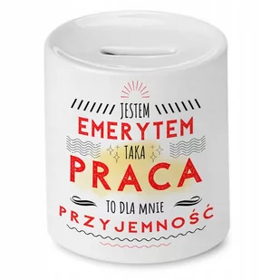 Skarbonka Dla Emeryta na Urodziny na Prezent z Nadrukiem ze Zdjęciem - Skarbonki - miniaturka - grafika 1