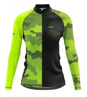 Bluzy na rower - Bluza rowerowa damska Neon Hexagon (L) - grafika 1