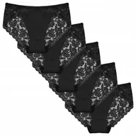 Majtki damskie - 5x Majtki Damskie Bawełniane wygodne KORONKOWE kolorowe FIGI Kobiece - miniaturka - grafika 1