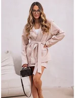 Komplety damskie - Komplet marynarka i spódnicospodenki SIMA - beżowy - miniaturka - grafika 1