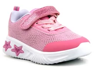 Buty dla dziewczynek - Sportowe buty dziecięce z gwiazdkami - AMERICAN CLUB ES69/22, różowe - miniaturka - grafika 1