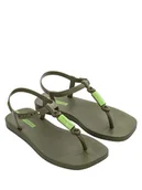 Sandały damskie - Ipanema Sandały w kolorze khaki - miniaturka - grafika 1