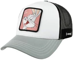 Czapka Trucker Bugs Bunny Patch by Capslab, czarno-biały, One Size - Czapki i chusty sportowe męskie - miniaturka - grafika 1