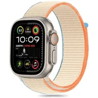 Akcesoria do smartwatchy - Pasek TECH-PROTECT Nylon do Apple Watch 6/7/8/9/10/SE/Ultra 1/2 (44/45/46/49mm) Beżowy - miniaturka - grafika 1