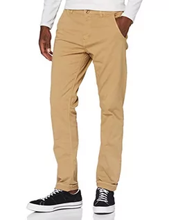 Spodenki męskie - Blend BHNight męskie spodnie chinosy, z materiału, spodnie chinosy ze stretchem, krój slim fit, brązowy (sand brown 75107), 31W / 32L - grafika 1
