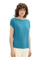 Koszulki i topy damskie - TOM TAILOR T-shirt damski, 31668 - Petrol Green, L - miniaturka - grafika 1