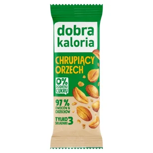 Kubara Baton owocowy chrupiący orzech Dobra Kaloria 35 g - Batoniki - miniaturka - grafika 1