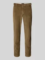 Spodnie męskie - Spodnie sztruksowe o kroju tapered fit z wpuszczanymi kieszeniami model ‘CORDUROY’ - miniaturka - grafika 1
