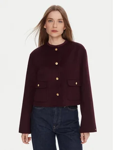 Tommy Hilfiger Kurtka przejściowa WW0WW47446 Bordowy Regular Fit - Kurtki damskie - miniaturka - grafika 1