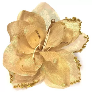 Amarylis Z Brokatem Główka Wyrobowa Złoty 1 Szt. - Sztuczne kwiaty - miniaturka - grafika 1