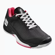 Buty sportowe damskie - Buty do tenisa damskie Wilson Rush Pro 4.0 Clay W black/hot pink/white - miniaturka - grafika 1