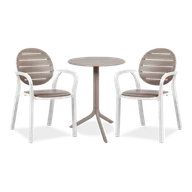 Meble ogrodowe - Zestaw Nardi PALMA/STEP 2+1 Tortora - miniaturka - grafika 1