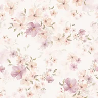 Wyposażenie pokoiku dziecięcego - Tapeta Watercolor Pastel Garden - miniaturka - grafika 1