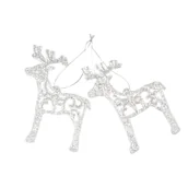 Ozdoby bożonarodzeniowe - Reniferki z brokatem - miniaturka - grafika 1