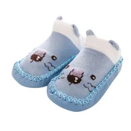 Kapcie damskie - Miękkie buciki do żłobka, przedszkola kapcie dziecięce z podeszwą antypoślizgową skarpetki, buty niechodki PANDA 13cm      6 -12mcy    EU 18/19 - miniaturka - grafika 1