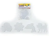 Prace ręczne dla dzieci - Szablon Do Prasowanek, Podstawka 4 Wzory, Autko Kwiatek Delfin Piesek Prasowanka Koraliki Do Prasowania - miniaturka - grafika 1