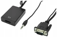 Kable - Adapter Accura VGA + minijack - HDMI 0.2m - miniaturka - grafika 1