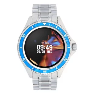 Garett Men Ocean RT Srebrno-niebieski - Smartwatch - miniaturka - grafika 2