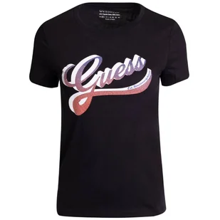 GUESS KOSZULKA DAMSKA T-SHIRT CZARNA r. M - Koszulki i topy damskie - miniaturka - grafika 1
