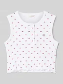 Koszulki dla dziewczynek - Top z krótką listwą guzikową - miniaturka - grafika 1