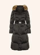 Płaszcze damskie - Guess Płaszcz Puchowy Marina Z Odpinanym Sztucznym Futrem schwarz - miniaturka - grafika 1