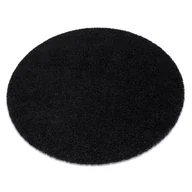 Dywany - Dywan DYWANY ŁUSZCZÓW SOFFI koło shaggy 5cm czarny, koło 120 cm - miniaturka - grafika 1
