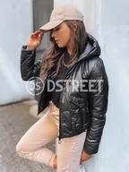 Kurtki damskie - Sportowa kurtka damska pikowana LILYWOOL czarna Dstreet TY3713-L - miniaturka - grafika 1
