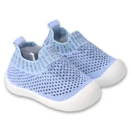 Buty dla dziewczynek - Befado niechodki 002P050 niebieskie - miniaturka - grafika 1