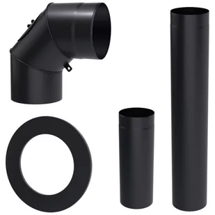 zestaw montażowy stalowy czarny fi150 - Akcesoria grzewcze - miniaturka - grafika 1