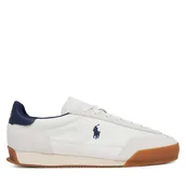 Sneakersy męskie - Sneakersy Polo Ralph Lauren 809968177001 Biały - miniaturka - grafika 1