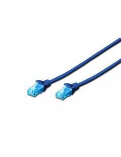 Digitus Kabel LAN RJ45 Professional DK-1511-005/B Kabel sieciowy kat 5e U/UTP U/UTP CAT 5e 0.50 m niebieski - Patchcordy - miniaturka - grafika 2