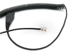 AXC-01 QD/RJ Kabel przyłączeniowy spiralny 0.5-2 m - AxTel - Akcesoria do słuchawek - miniaturka - grafika 1