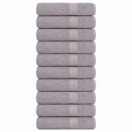 Ręczniki - vidaXL Ręczniki kąpielowe 10 szt. Szare 100x150cm 360 gsm 100% bawełna - miniaturka - grafika 1
