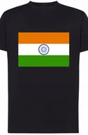 Koszulki męskie - Indie Męski Modny T-Shirt Flaga Lato Rozm.XS - miniaturka - grafika 1