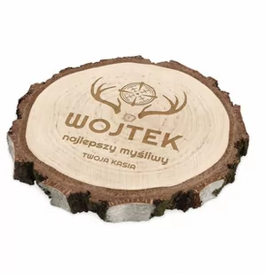 Plaster drewna z grawerem dla myśliwego - Gadżety dla niej i dla niego - miniaturka - grafika 1