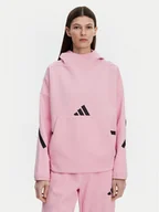 Bluzy damskie - adidas Bluza Z.N.E. JD5992 Różowy Loose Fit - miniaturka - grafika 1