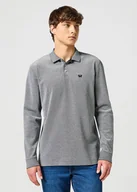 Koszule męskie - Męska koszulka polo Wrangler LS REFINED POLO S - miniaturka - grafika 1